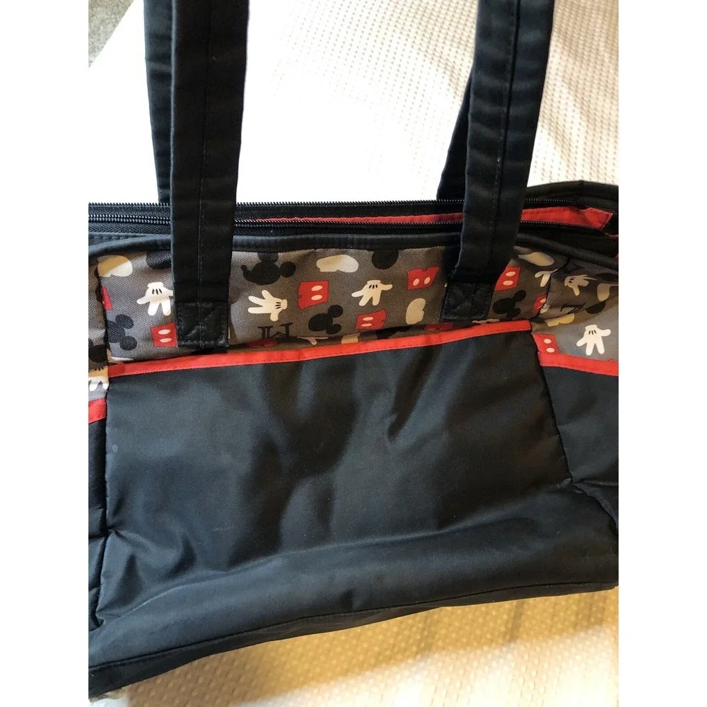 Disney Baby - Mickey Mouse - Used - Baby Diaper Bag - Girls/Boys - Black & Red